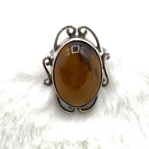 Adjustable Sterling Silver Mookite Ring TGW 9.70 cts.  size 7 adjustable